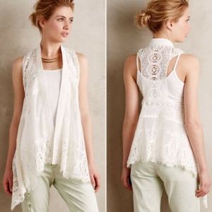 Feminine Anthropologie Lace Vest